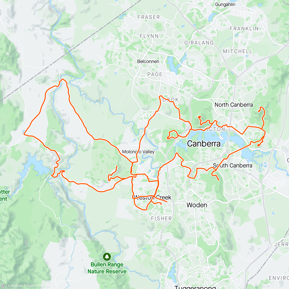 Map of the activity, Rotary club 5 peaks with Martin….and many others