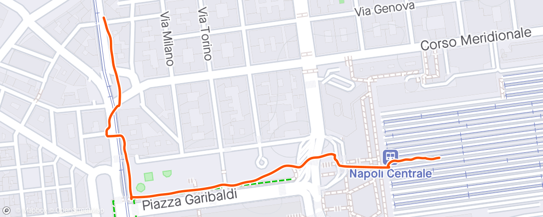 Map of the activity, Arrivato Napoli!