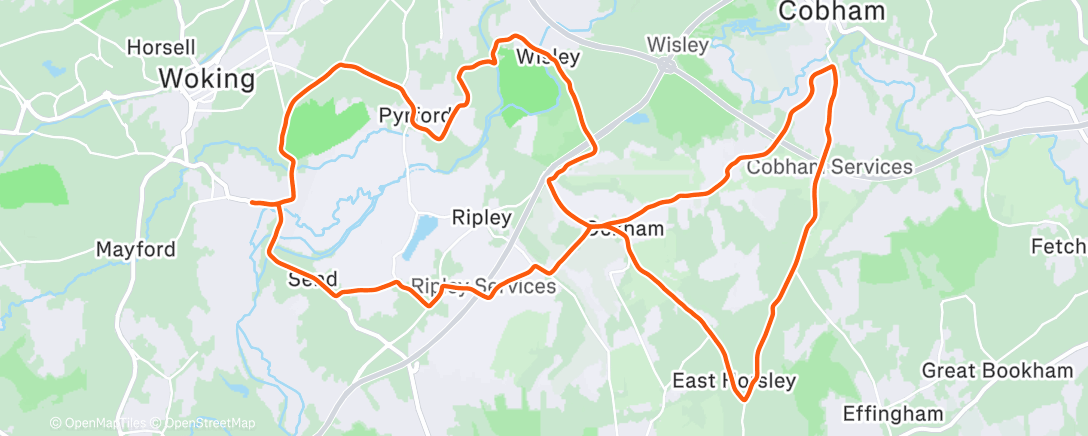 Карта физической активности (Morning Ride)