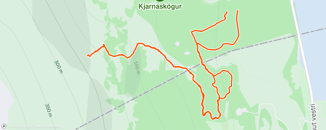 Map of the activity, Lunch Run