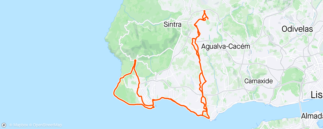 Map of the activity, Volta da Marina - Bike TT
