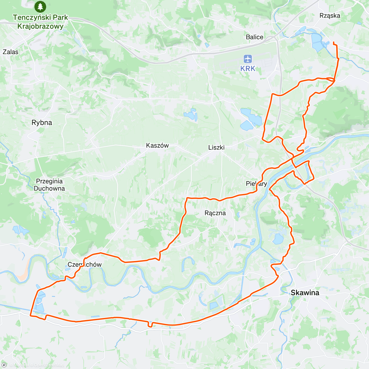 Map of the activity, Przystanek Róża