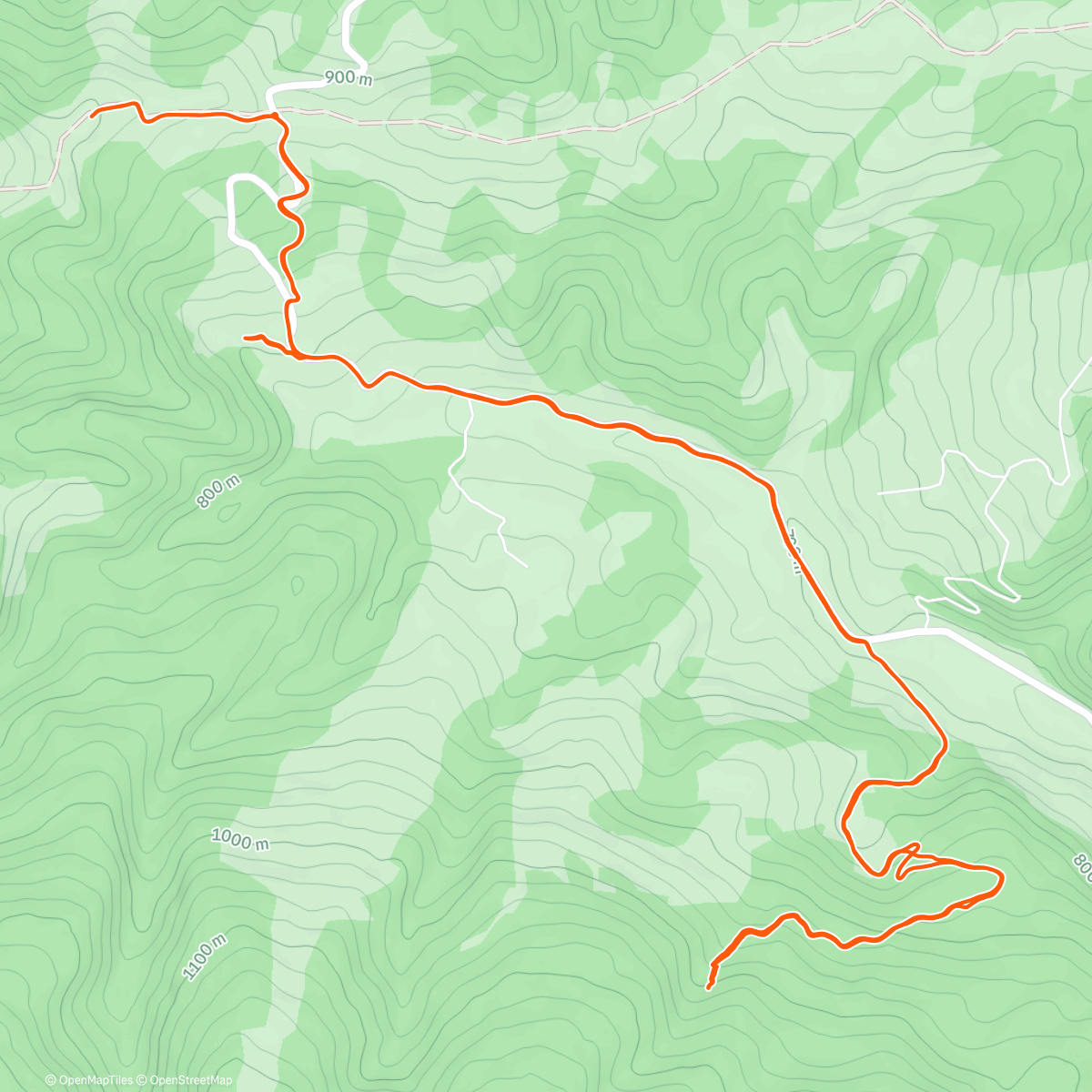 Map of the activity, Dealu Babii Trail Run