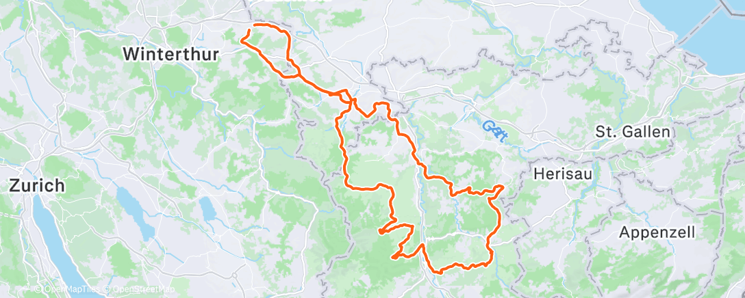 Map of the activity, Fahrt am Morgen