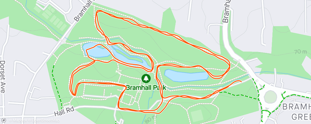 アクティビティ「Bramhall parkrun」の地図