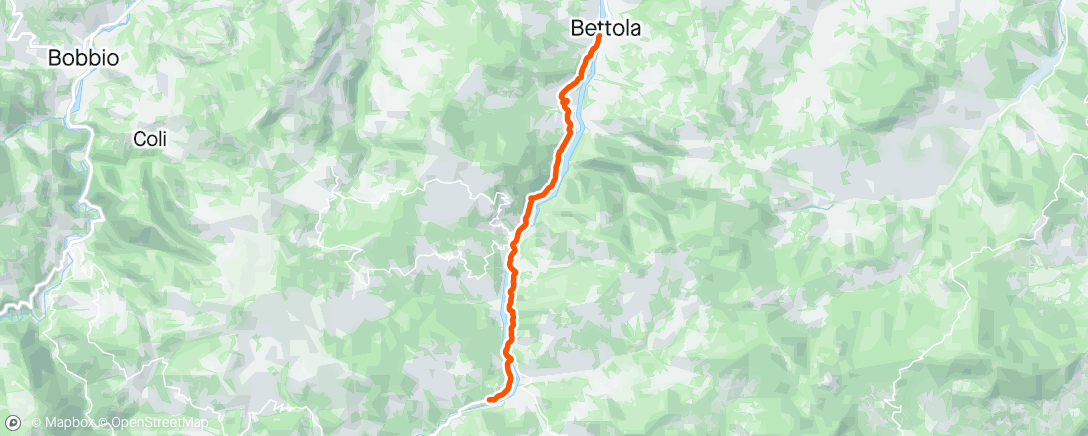 Mappa dell'attività Sessione di mountain biking pomeridiana