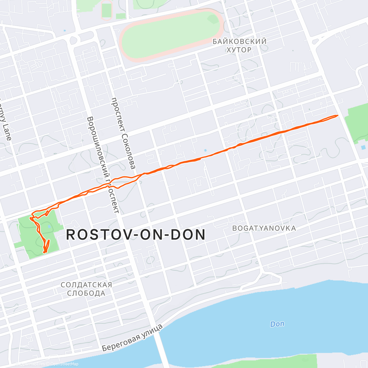 Map of the activity, BEGIN (побегай 1 января)