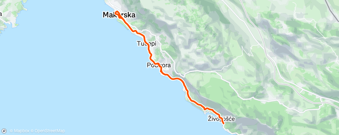 Map of the activity, Afternoon Ride