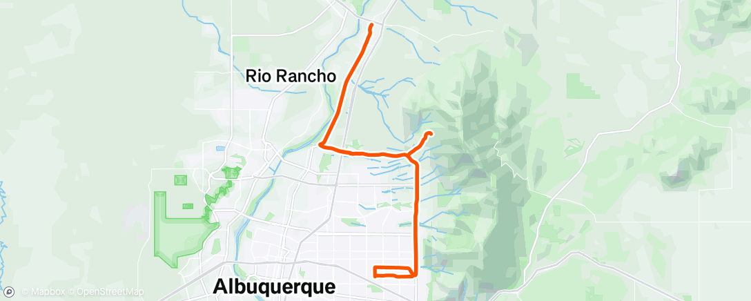 Map of the activity, Chicky’s coffee in Bernalillo