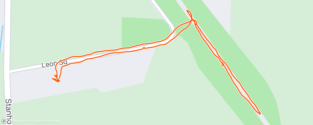 Map of the activity, Afternoon walk with Archie and Sammy ❤️