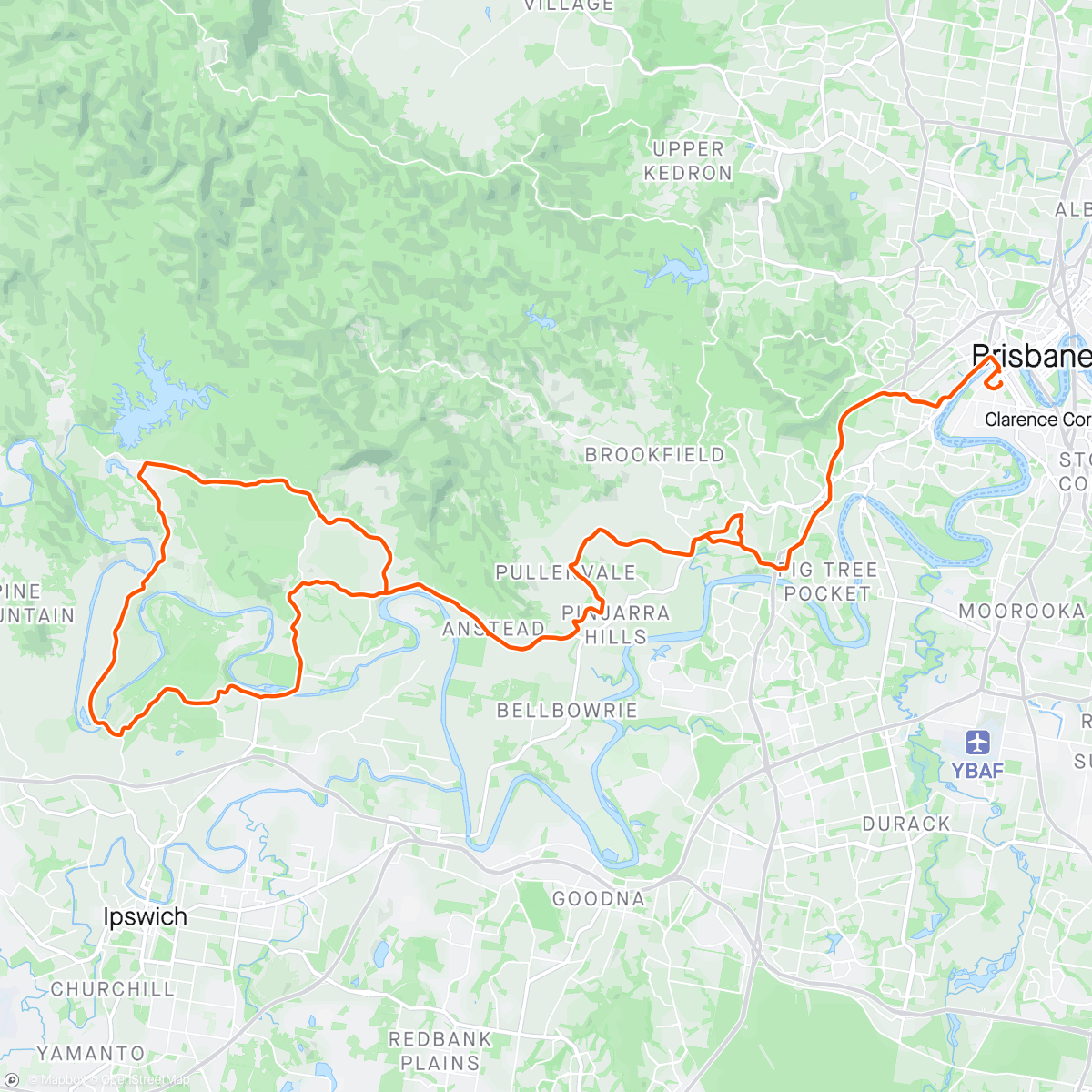 Map of the activity, RCC BNE Lake Manchester ⛰️