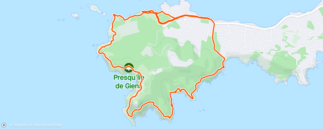 Mappa dell'attività Presqu’île de Giens 💨💨
