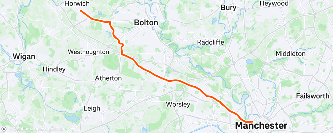 Map of the activity, Afternoon Ride