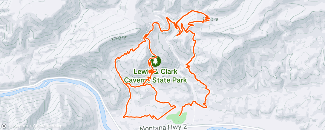 Map of the activity, Morning Trail Run