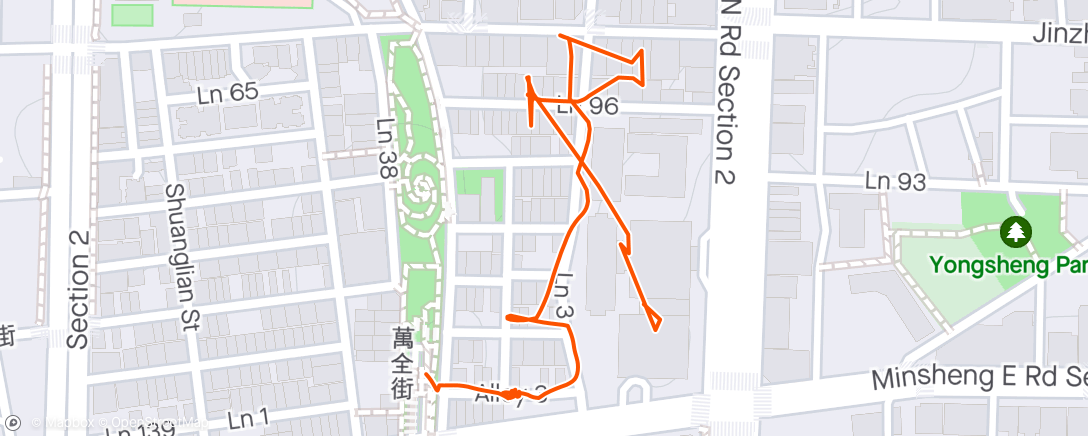 Map of the activity, 午間步行