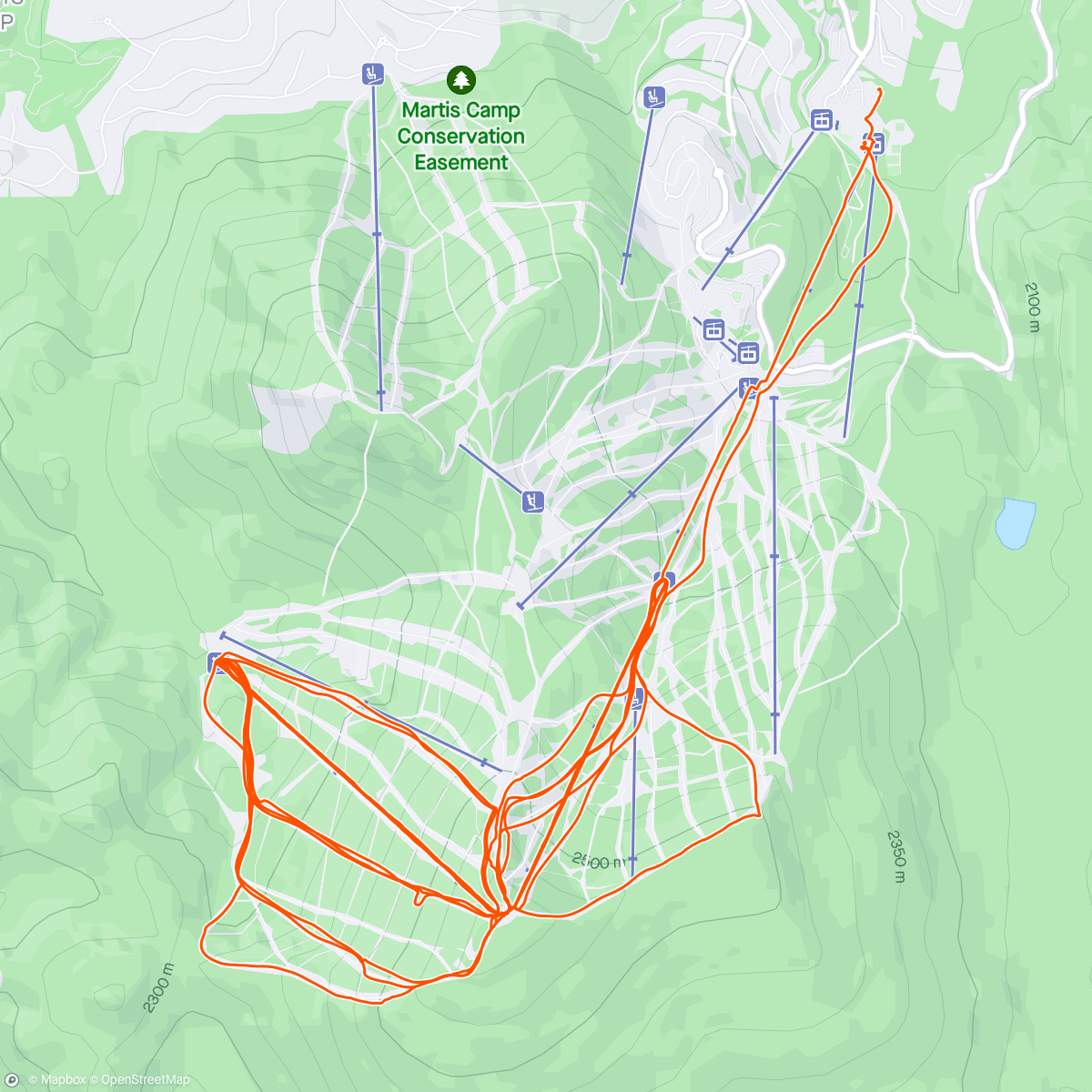 Map of the activity, Flatstar