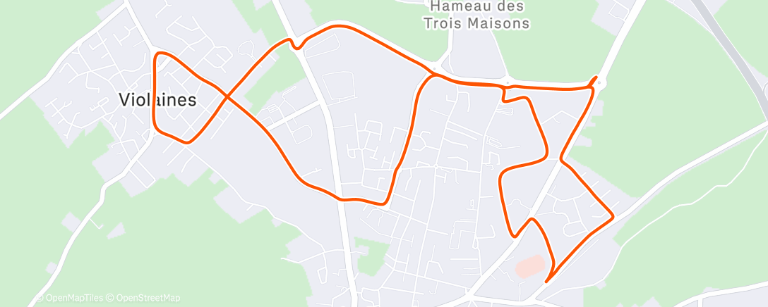 Карта физической активности (🌇 Course à pied au soleil couchant)