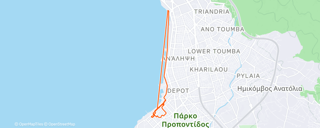 Карта физической активности (Afternoon Run)