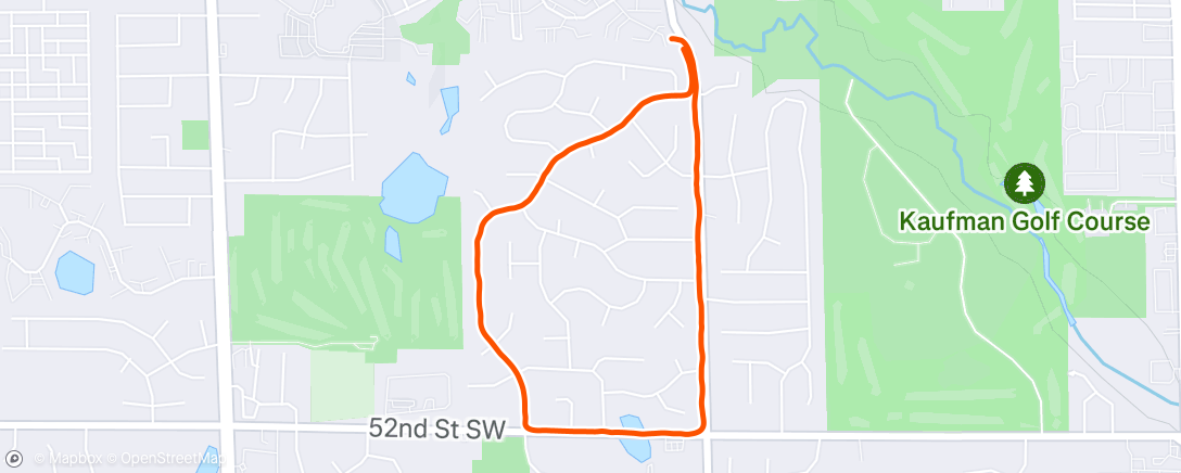 Map of the activity, Morning Run