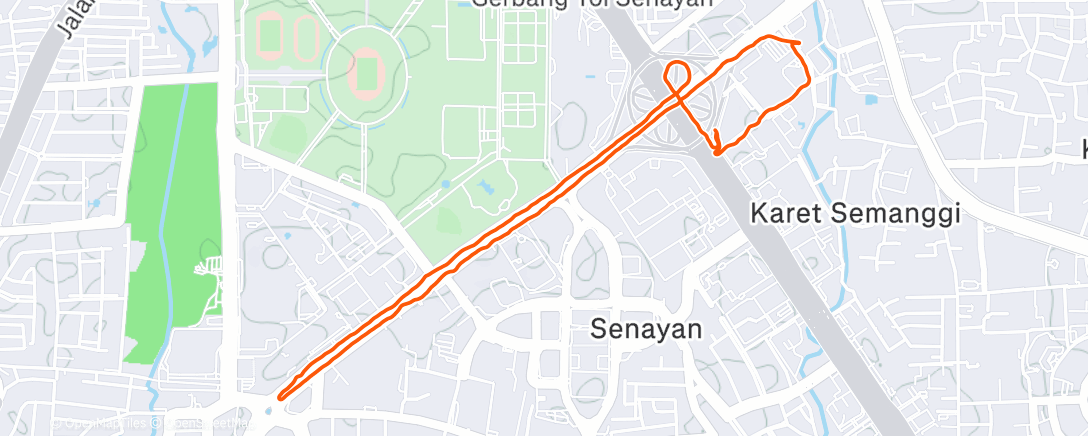 Map of the activity, Minions Run 2026 「Jakarta」