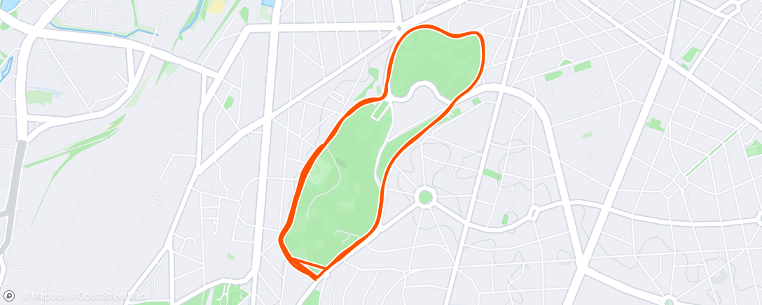 Map of the activity, Run with Cam
