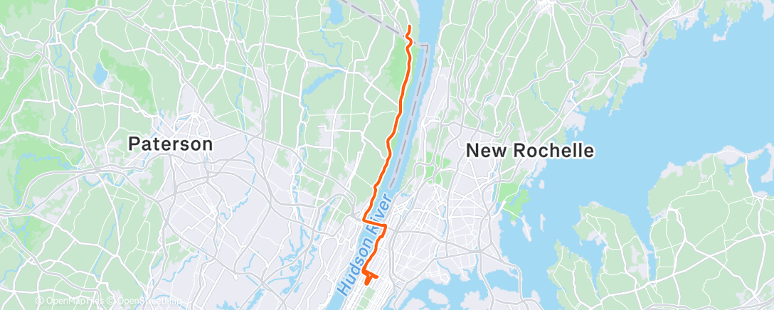 Map of the activity, Lunch Ride