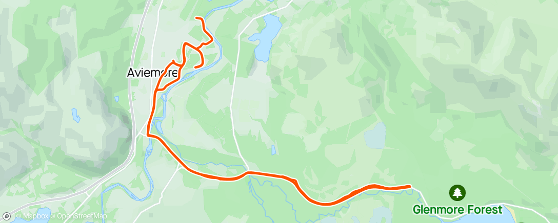 Map of the activity, Gravel out, road back