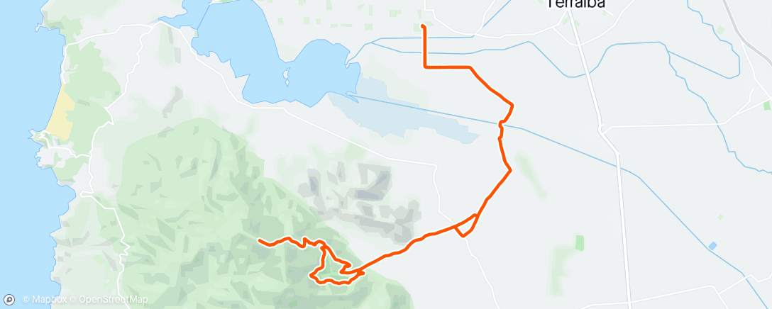 Mapa de la actividad, Sessione di mountain biking pomeridiana
