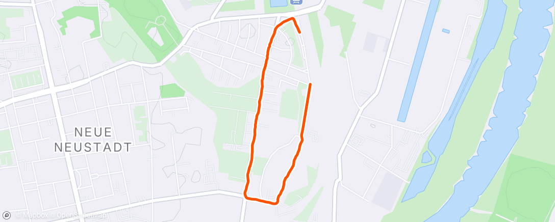 Map of the activity, Abendlauf