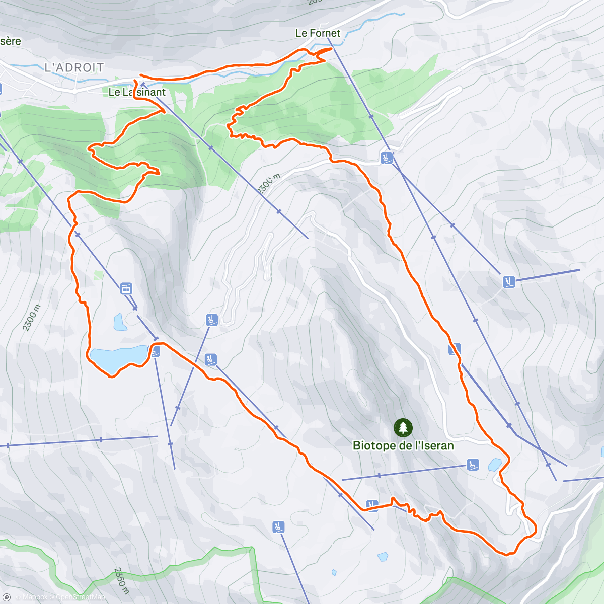 Map of the activity, Morning Trail Run