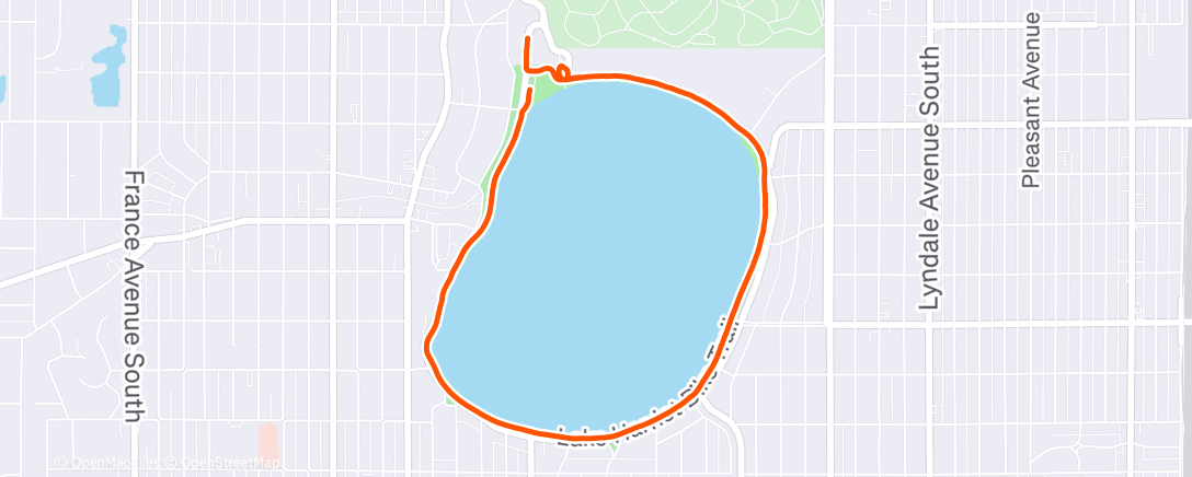 Map of the activity, Morning Run