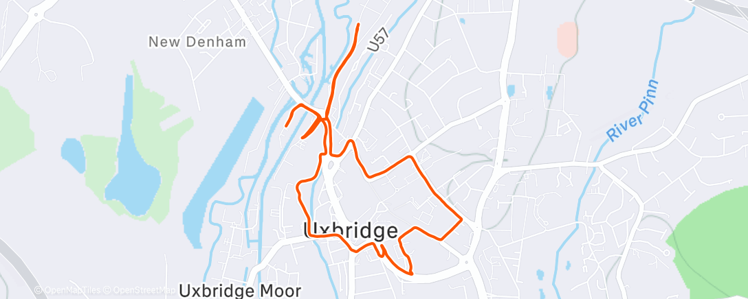 Map of the activity, Competition Tour - ARC Uxbridge 2026