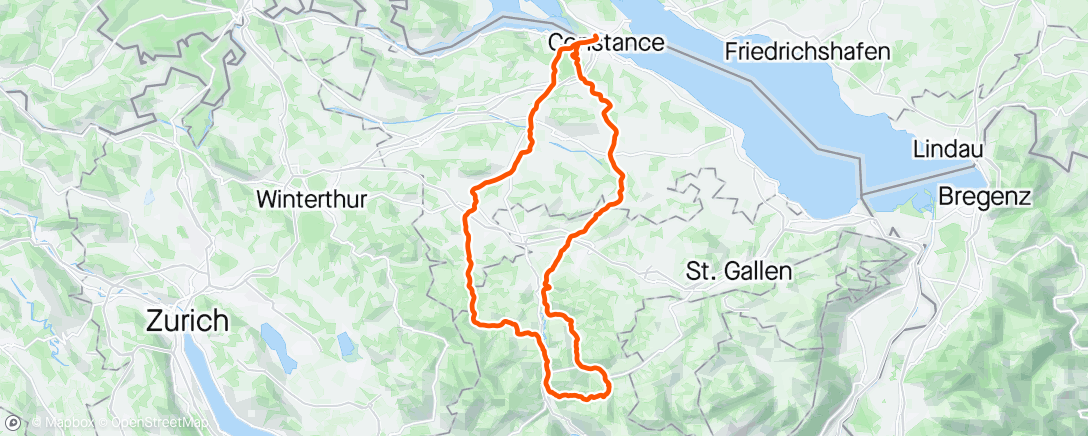 Map of the activity, Hemberg Classic with a small group of three