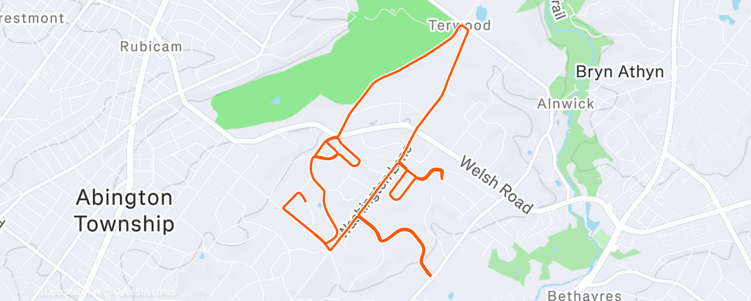 Карта физической активности (Morning Run)