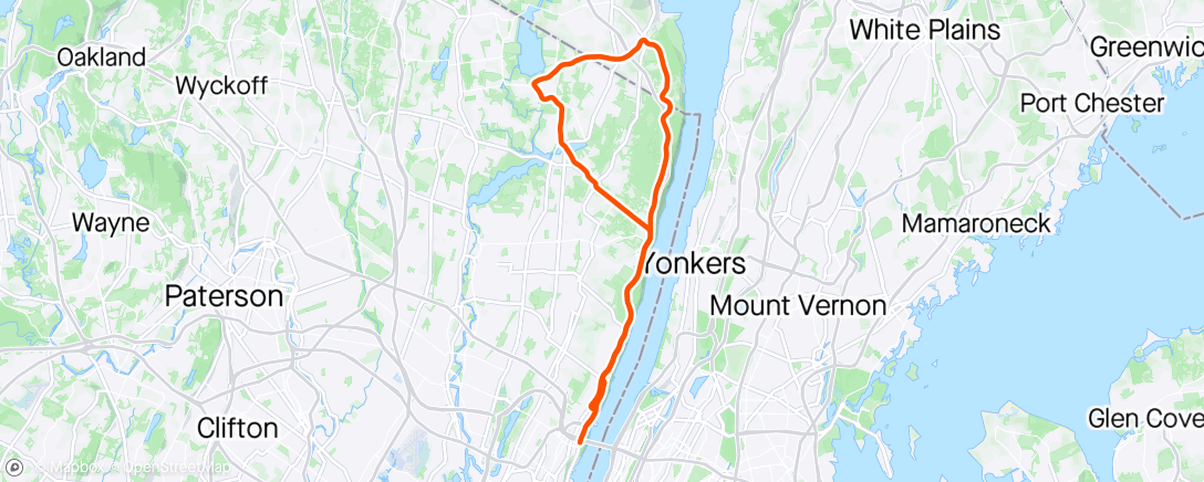 Map of the activity, Afternoon Breezy Ride Thru Old Tappan🙏🏽💪🏽😎☀️💨💨🚴🏾‍♂️🦅