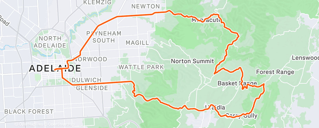 Map of the activity, Første tur Down under! 🐨
