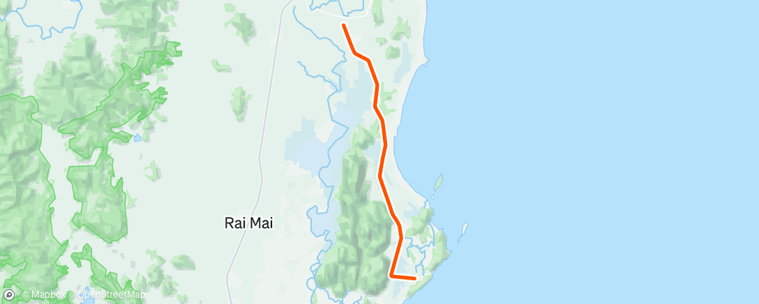 Map of the activity, Morning Ride