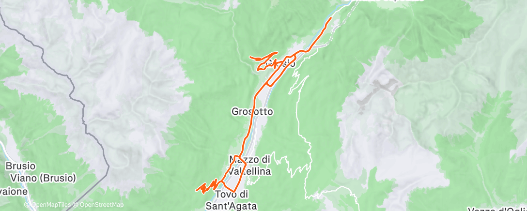 Карта физической активности (Pedalata mattutina)