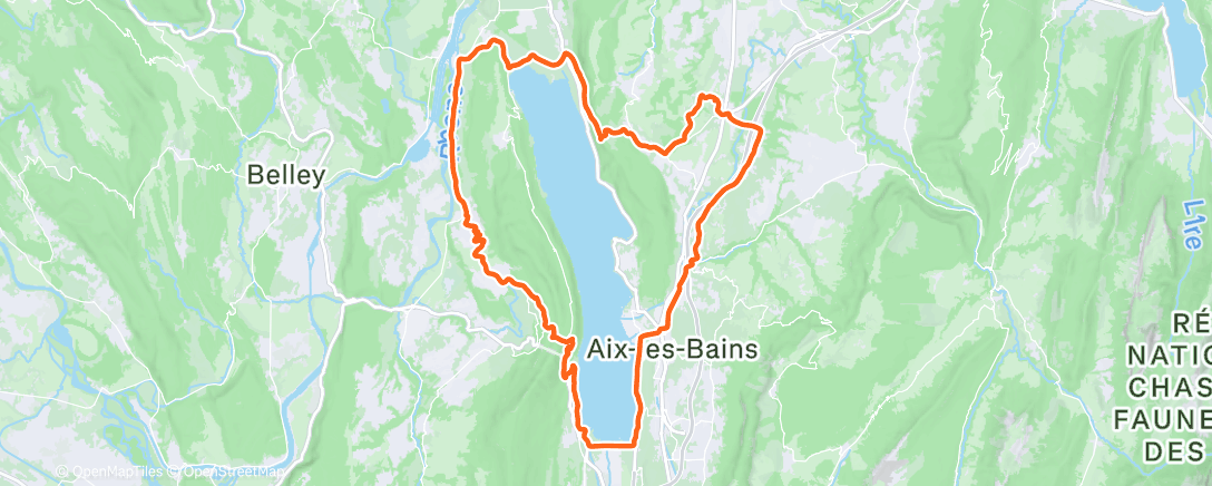 Map of the activity, Morning Ride