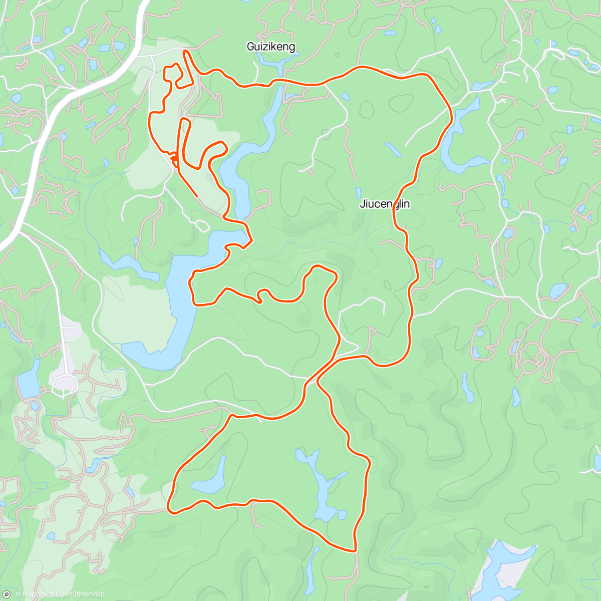 Map of the activity, Gravel Fundo Stage 1
