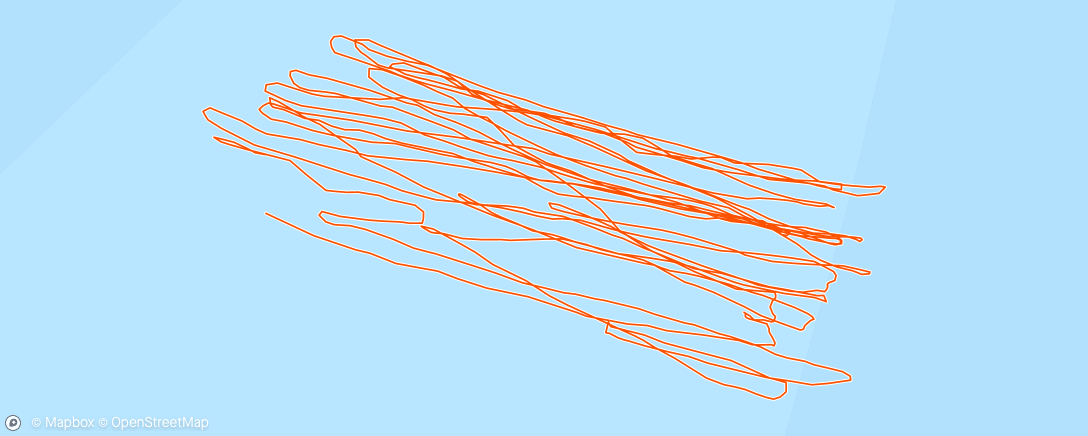 Map of the activity, Namiddagsessie kitesurfen