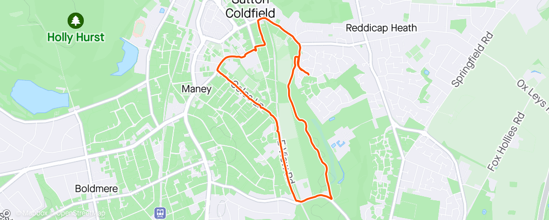 Map of the activity, Saturday Morning Run ⛅️🌤️🌤️