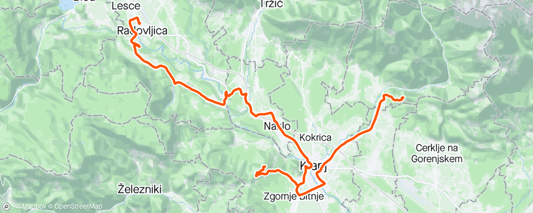 Mapa da atividade, Gorski cilj