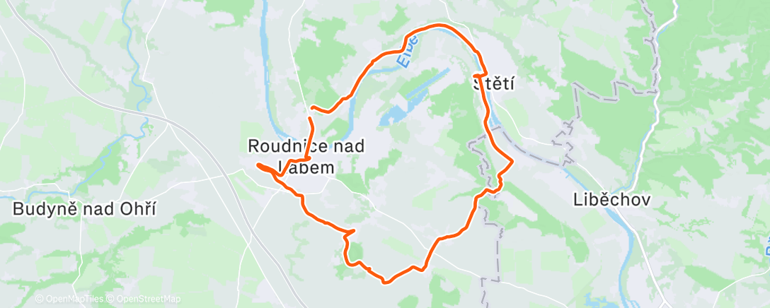 Карта физической активности (Morning Mountain Bike Ride)