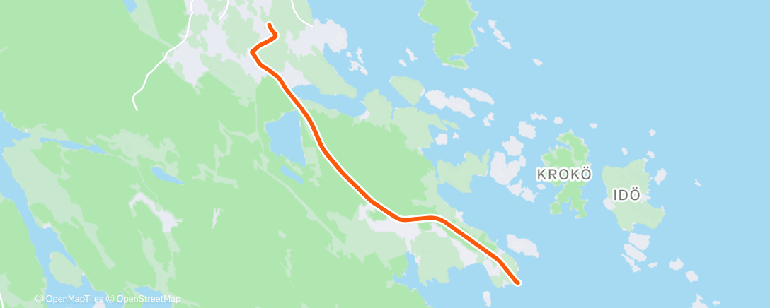 Map of the activity, Lunch Ride