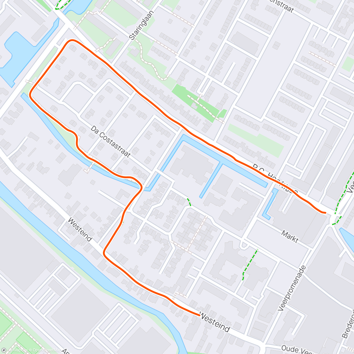 Map of the activity, Rondje Papendrecht