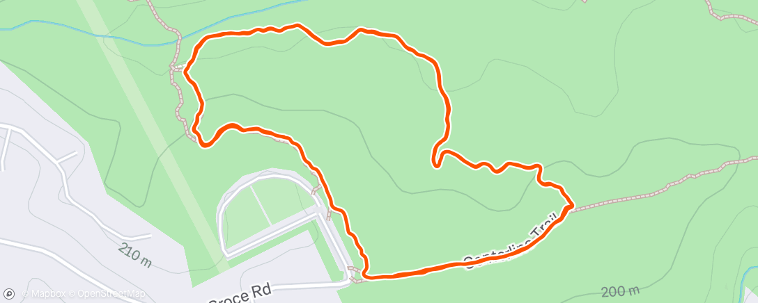 Map of the activity, Crofty Mud Jog