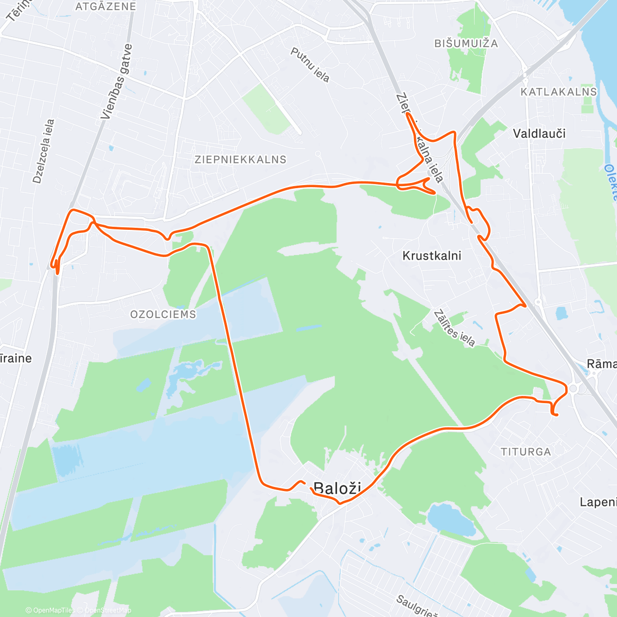 Map of the activity, Stunda Ziemassvētkos