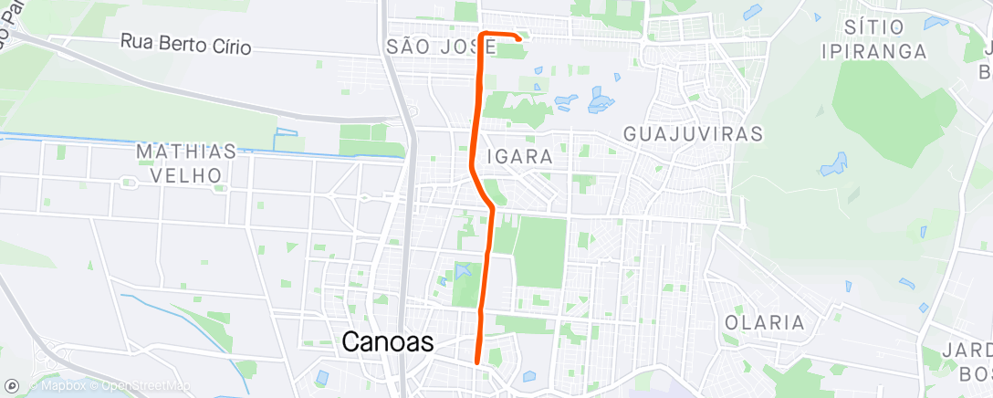 Map of the activity, Morning Run 👟💨