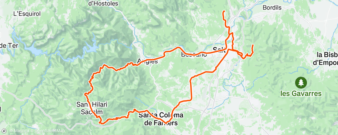Map of the activity, Morning Ride